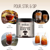 Black Tea with 7 Mushrooms (Instant) Case-Of-12