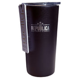 Vaso La Republica 2-Logo 16oz Blanco Mate
