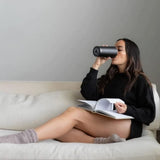 Vaso La Republica 2-Logo 16oz Blanco Mate