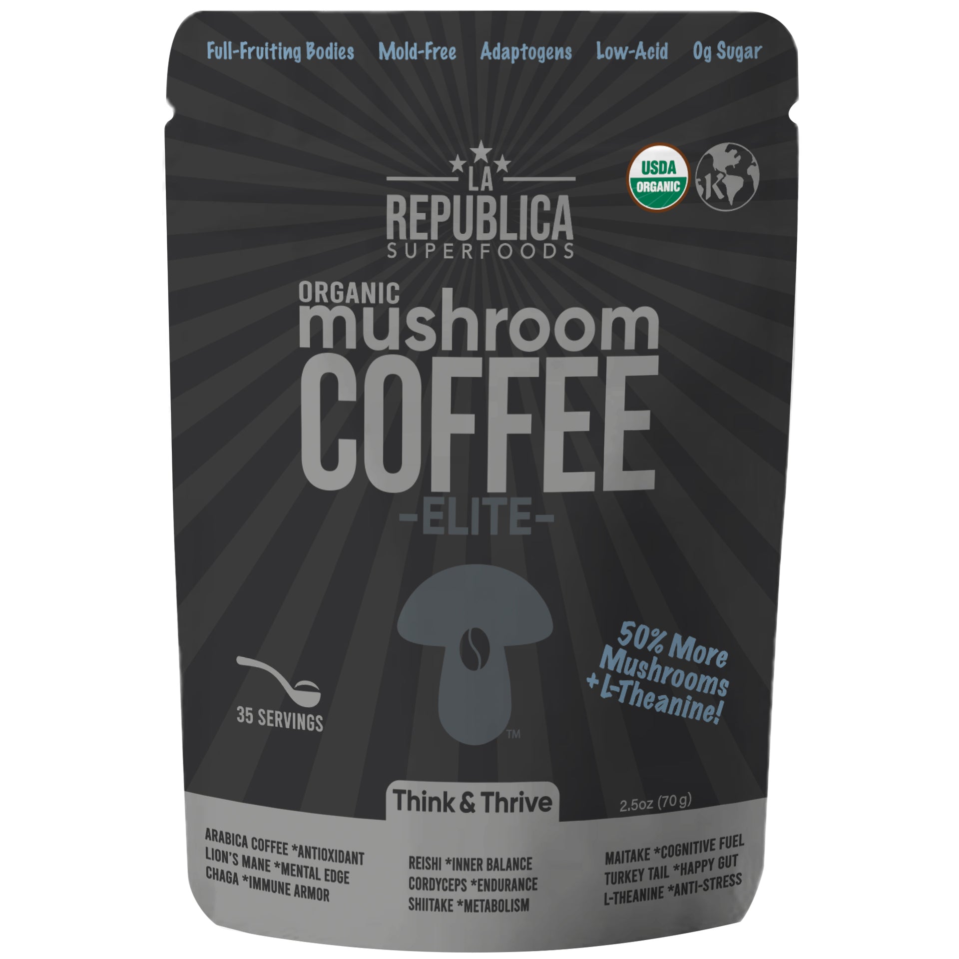 mushroom coffee glp 1 GreenPeople Powder 120g, 10-in-1 Blend with Lion's Mane, Reishi, Cordyceps ELITE Mushroom Coffee (Instant) 