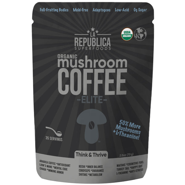 mushroom coffee glp 1 Four Sigmatic Think Organic Mix ELITE Mushroom Coffee (Instant) 