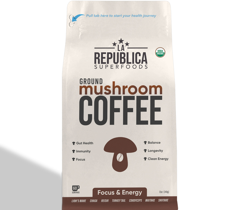 Brazilian Ground Mushroom Coffee La Republica Superfoods