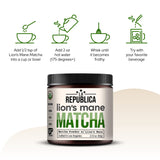 Matcha Green Tea with Lion's Mane